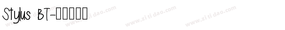 Stylus BT字体转换